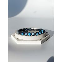 Браслет с тоннированным агатом