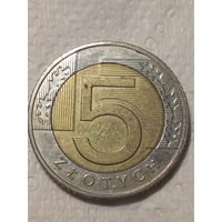 2 злотых Польша 2016 год