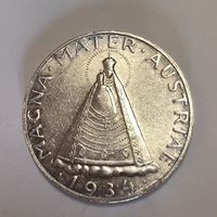 5 шиллингов 1934 мадонна Австрия яркое состояние