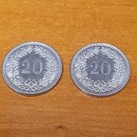 20 раппенов Швейцария 2015 или 2016