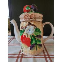 Чайник заварочный декоративный, ручная роспись.