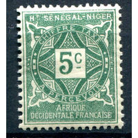 Французские колонии - Верхний Сенегал и Нигер - 1915г. - орнамент, служебные марки, 5 с - 1 марка - чистая, без клея [Mi 8]. #4-W1-135-A-1