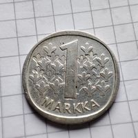 Финляндия  1 марка 1965 г.  Серебро.