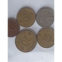 5 монет латвии