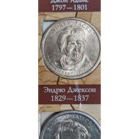 США 1 доллар президент Эндрю Джексон 1829-1837