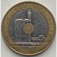 Франция 20 франков 1993 г. Средиземноморские Игры