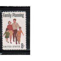 США-1972, (Мих.1061),  ** , Семья (одиночка)