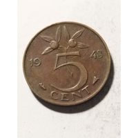 Нидерланды 5 центов 1948