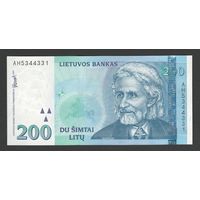 Литва 200 лит 1997 года. Тип P-63. Состояние aUNC!