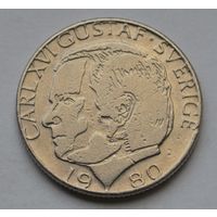 Швеция, 1 крона 1980 г.