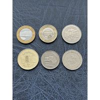 Сирия. Набор 5 монет. 10 лир, 5, 10, 25 фунтов 1996 - 2003 год