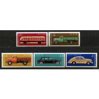 История автомобилестроения. 1976. Полная серия 5 марок. Чистые