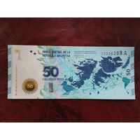 50 песо Аргентина 2015 г. Мальвинские острова.