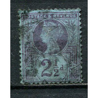 Великобритания - 1887/1892 - Королева Виктория 2 1/2P - [Mi.89] - 1 марка. Гашеная.  (Лот 15Gg)-T2P26