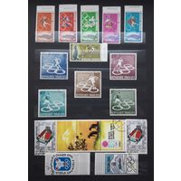 Африка,Азия 60-70-е гг. Спорт.Все марки одним лотом с 1р без МЦ.