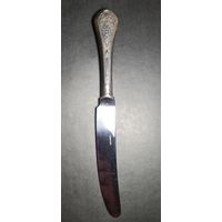 Нож столовый шикарный, серебро 925 проба, С РУБЛЯ! Лот серебра #11