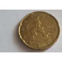 Италия 2002 20 евроцентов