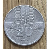 Монета Польша 20 Злотых 1973 г.