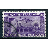 Италия (Королевство) - 1926г. - 700 лет со дня смерти Св. Франциска, 40 с - 1 марка - гашёная [Mi 236]. #1-It-20-B-1