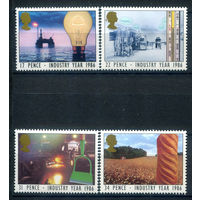 Великобритания - 1986г. - год индустрии - 4 марки - полная серия, MNH [Mi 1056-1059]. #3-GB-Z-1-16