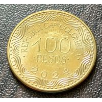 Колумбия 100 песо, 2024    ( 1-6-3 )