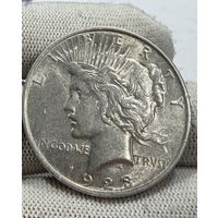 С рубля! 1 доллар 1923 мирный крупное серебро США