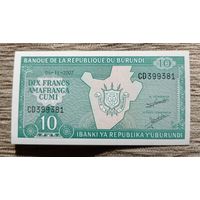 Werty71 Бурунди 10 франков 2007 UNC банкнота