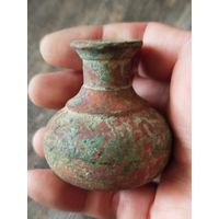 Старинная крупная,тяжелая дверная ручка,латунь