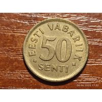 Эстония 50 сентов 1992