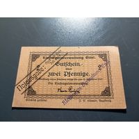 Германия 2 пфенинга 1917 г (7)