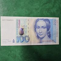 Старт с 1 Рубля !!! Банкнота Германия (ФРГ) 1996 год 100 марок Клара Шуман