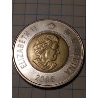 2 доллара Канада 2006  год.