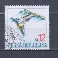 [1727] Чехия 2002. Спорт.Зимние Олимпийские игры.Фристайл. Одиночный выпуск.Гашеная марка.