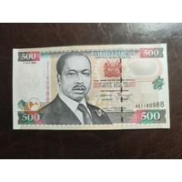 Кения 500 шиллингов образца 1999 года. UNC p39b редкая