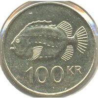 Исландия. 100 крон 1995 г.