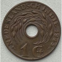 Нидерландская Индия 1 цент 1945 г. Р