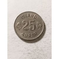 Исландия 25 аурар 1966
