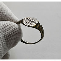 Перстень. Пашня, засеянное поле. XVIIв. диаметр 20мм. лот ок-1,2