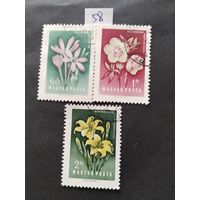 Венгрия  1958 3 м  цветы