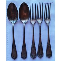 Ложки, вилки  мельхиор СССР