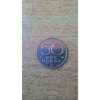 Норвегия, 50 эре 1975 года **