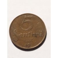 Латвия 5 сантим 1922