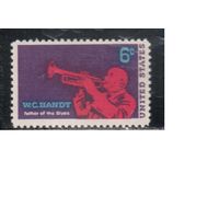 США-1969, (Мих.982),  * ,  Музыка, Джаз (одиночка)