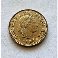 Швейцария 5 раппенов, 1995