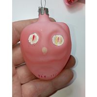 Ёлочная игрушка  - Филин . СССР  . Стекло .