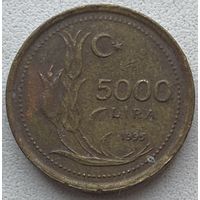 Турция 5000 лир 1995 г. Цена за 1 шт.