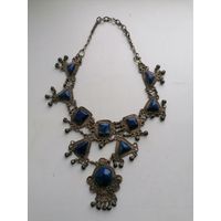 Ожерелье СССР с лазуритом, торги с Рубля