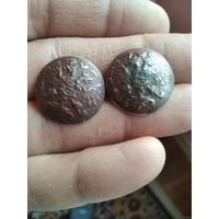 2 ливрейки пуги метал мельхеор