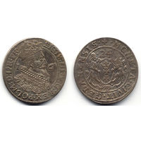 Орт (1/4 талера) 1624, Сигизмунд III Ваза, Гданьск. Рв: перегравировка последней цифры в дате (4 поверх 3), Конец легенды Ав. - R:PR