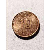 Корея 10 вон 2008